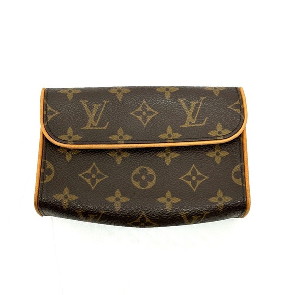 LOUIS VUITTON Brown Monogram Canvas Pochette Pouch